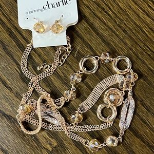 Charming Charlie necklace and earrings set